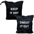 2-Pack Premium Wet Bags for Sports – Waterproof & Watertight Leak-Proof Odor-Proof Machine Washable for Sweaty Clothes Gym Clothes Wet Swimsuits – Ideal for Sports Hot Yoga Pool and Travel